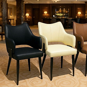 Mua Ghế phòng ăn nệm PVC có tay hiện đại CN23003-P Nội thất Capta