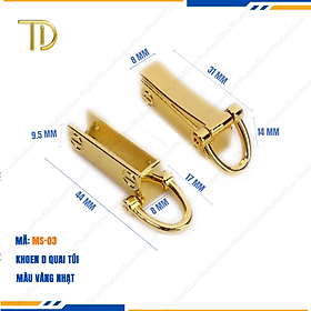 Nẹp túi xách, khoen d túi xách, khoen quai túi xách, công nghệ mạ điện độ bền 5 - 8 năm