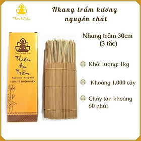 Nhang trầm hương nguyên chất tự nhiên Size 30cm - Hộp 1kg