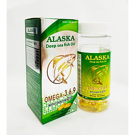 VIÊN UỐNG DẦU CÁ ALASKA DEEP SEA FISH OIL OMEGA-3,6,9 WITH COENZYM Q10 - BỔ SUNG OMEGA 3 6 9 EPA, DHA GIÚP SÁNG MẮT ĐẸP DA, TỐT CHO MẮT, NÃO, TIM MẠCH - LỌ 100 VIÊN