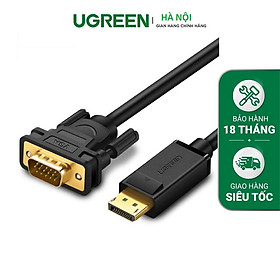 Mua Cáp Displayport to VGA dài 1 5m chính hãng Ugreen 10247 cao cấp hàng chính hãng