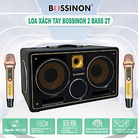 BẢN MỚI 2026 -SIÊU Loa Karaoke Xách Tay 6 Đường Tiếng Bossinon K6 Pro| Công Suất Khủng 600W ,Thiết Kế Sang Trọng ,Hệ Thống Loa 2 BASS 20Cm 2 Trung ,2 Treble ,2 Micro UHF Lọc Nhiễu & Chống Hú ,Tích Hợp Vang Số Chỉnh Cơ Hát Karaoke, Hàng Chính Hãng