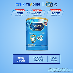 Sữa bột Enfagrow Enspire 3 850g hỗ trợ đề kháng với Lactoferrin dành cho trẻ từ 2-6 tuổi