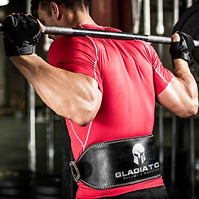 ĐAI LƯNG DA GLADIATOR HỖ TRỢ TẬP GYM -GÁNH TẠ - DEADLIFT Cực chắn chắn - M