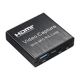 HD Video Capture Card USB Capture Card Maximum Support 4K Input 1080P Output Resolution Support Microphone Input