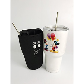 COMBO LY GIỮ NHIỆT MK TRẮNG 900ML