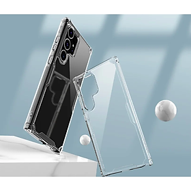 Ốp lưng TPU chống sốc cho Samsung Galaxy S24 / S24 Plus / S24 Ultra hiệu Nillkin Nature TPU Pro Case (chống chịu mọi va đập bảo vệ các góc, siêu mỏng chỉ 0.6mm) - hàng nhập khẩu
