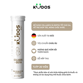 Thực phẩm bảo vệ sức khỏe KUDOS BEAUTY COLLAGEN + BIOTIN (20 viên/tuýp)