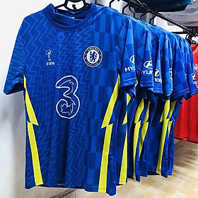 Hình ảnh Mẫu quần áo thể thao CLB Chelsea thun lạnh xịn xò xanh blue 2022