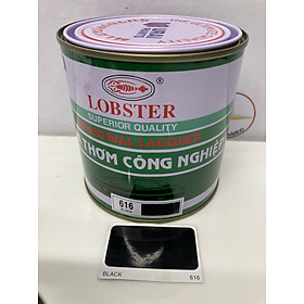 Sơn thơm công nghiệp Lobster màu đen Bóng 616- 800ml