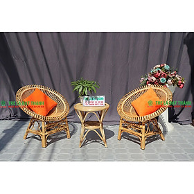 Mua Bộ bàn ghế mây sân vườn cao cấp  2 ghế bông sen 1 bàn