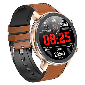 IP68 Sport Round Bluetooth 4.0 ECG PPG Smart Watch