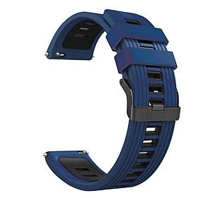 Dây đồng hồ silicon khóa đen dành cho Samsung galaxy watch 3 41mm / 45mm