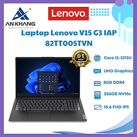 Mua Laptop Lenovo V15 G3 IAP 82TT005TVN (Core i3-1215U | Ram 8GB | 256GB SSD | Intel UHD Graphics | 15.6inch FHD | No OS | Đen) - Hàng Chính Hãng