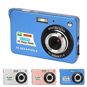 Compact Camera 48MP 4K Digital Camera for Photography Color: Blue