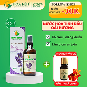 Chai Xịt nước hoa Tinh dầu Oải hương 100ml - Hoa Nén - Làm thơm phòng