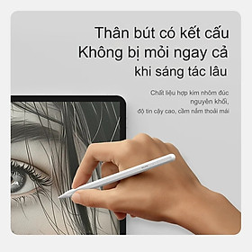 Bút cảm ứng hỗ trợ tì tay, siêu mượt cho iPad đời 2018 trở lên hiệu Nillkin iSketch S3 cho iPad Air Pro 11 M4 2024 13INCH 12.9 13 Air 4 5 6 2018 2022 Gen 10 / Gen 7 8 9 10.2 - Hàng nhập khẩu