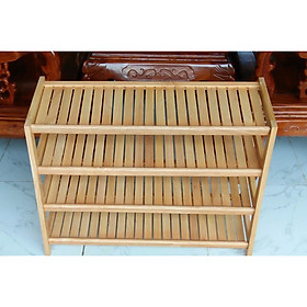 Mua Kệ Giày Dép 4 Tầng Dài 80 cm Gỗ Cao Su