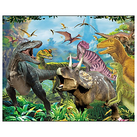 Tranh ghép gỗ 100 mảnh - Công viên khủng long  - Jurassic Park 