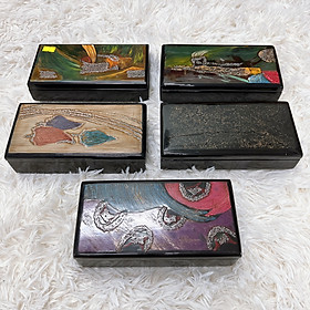 Hộp sơn mài chữ nhật cao cấp Thanh Bình Lê đa năng đựng đồ vật nhỏ , làm quà tặng ý nghĩa size 20x10x5 cm