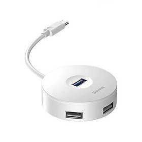 Hub tròn chuyển đổi Type C sang USB 3.0 Baseus - Hàng Chính Hãng