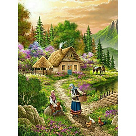 (Toponeto) Embroidery Paintings Rhinestone Pasted DIY Diamond Painting Cross Stitch 5D