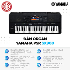 Đàn Organ điện tử chuyên nghiệp/ Arranger Keyboard/ Digital Keyboard Workstation - Yamaha PSR-SX900 (PSR SX900) - Màu đen - Hàng chính hãng