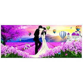 Mua Tranh đính đá Cô Dâu Chú Rễ LV210 (110x50) chưa đính