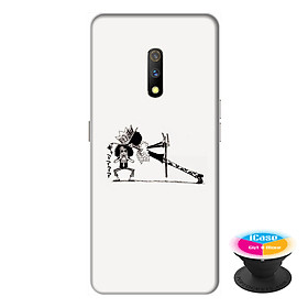 Ốp lưng dành cho điện thoại Realme X hình Khiêu Vũ - tặng kèm giá đỡ điện thoại iCase xinh xắn - Hàng chính hãng