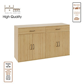 Mua  Happy Home Furniture  SCANDINA  Tủ đựng đồ 4 cánh mở - 2 ngăn kéo  130cm x 37cm x 75cm ( DxRxC)  TCM_087