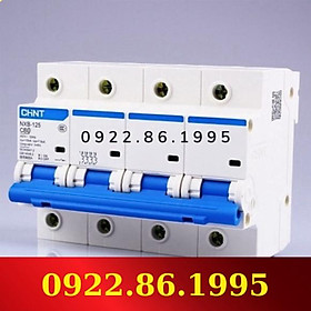 Mua HàngNeW MCB Chint NXB-125 4P 80A 10kA|Aptomat tép MCB 4 pha 80A 10kA mới