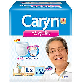 Tã Quần Caryn Siêu Thấm L6 (6 Miếng)