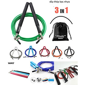 Dây nhảy thể dục AOLIKES A-3202 kim loại cao cấp tập thể lực boxing loại nặng Speed Jump Rope