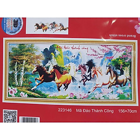 Mua Tranh thêu chữ thập Mã Đáo Thành Công 223146 (156x70) chưa thêu