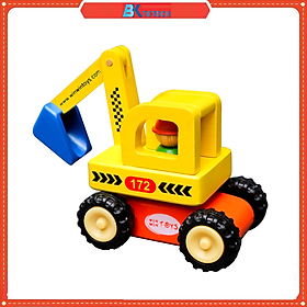 Đồ chơi mô hình xe cho bé, Xe Máy Xúc - Đồ chơi gỗ Winwintoys