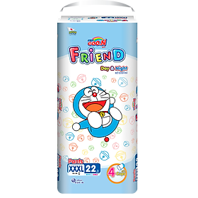 Tã Quần Goon Friend Doremon Mới Gói Cực Đại Xxxl22 (18Kg ~ 30Kg)