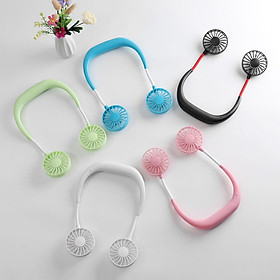 Mua Quạt cầm tay USB mini treo cổ dành cho người lười hoặc tập GYM  giao màu ngẫu nhiên