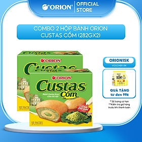 Combo 2 Hộp Bánh CUSTAS vị CỐM Hà Nội 282ghộp