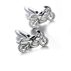 Men's Fashion Shirt Cufflink Motorcycle Shape   Wedding Gift