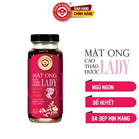 Mật Ong Cao thảo Dược Honimore Lady chai 310g - Bổ Máu, Ngủ Ngon