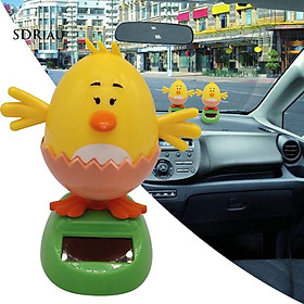 Đồ trang trí xe hơi hình quả trứng chạy bằng năng lượng mặt trời