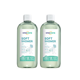 Combo 02 Sữa tắm, rửa mặt không xà phòng cho mọi loại da và da nhạy cảm Stanhome Soft Shower Gel Douche Corps Et Visage Tous types de peaux 740ML