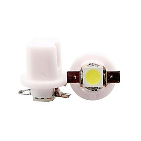 10x B8.5 T5 5050 1SMD  White Car Dashboard  Gauge Cluster LED Light