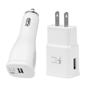 Wall & Car Charger 5&3.3ft Micro USB Data Charging Cable for Phones Tablets