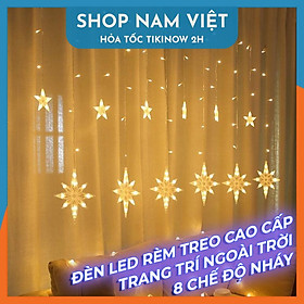 Dây Đèn LED Rèm Chống Thấm Nước Trang Trí Trong Nhà, Ngoài Trời, Năm Mới, Giáng Sinh - Chính Hãng NAVIVU