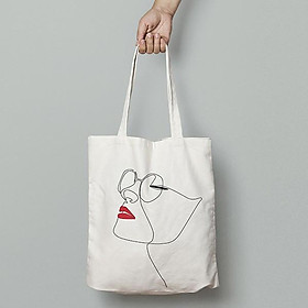 Túi Vải Tote Cao Cấp, Dày Dặn Chất Liệu Canvas Lady Cá Tính, Basic Dễ Phối Đồ