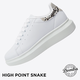 Giày Domba High Point Blue Ocean H-9021bo White Db Snake Nam Nữ - Phối Đồ