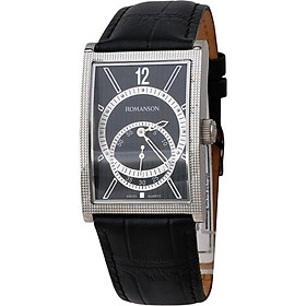 Đồng Hồ Nam Dây Da Romanson DL5146NMWBK  - Đen