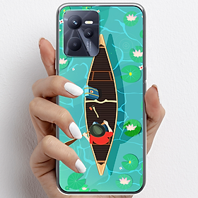 Ốp lưng cho Realme C33, Realme C35 nhựa TPU mẫu Chèo thuyền