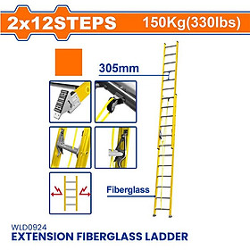 THANG XẾP SỢI THỦY TINH KÉO DÀI 2X10 BẬC WADFOW WLD0920 - HÀNG CHÍNH HÃNG